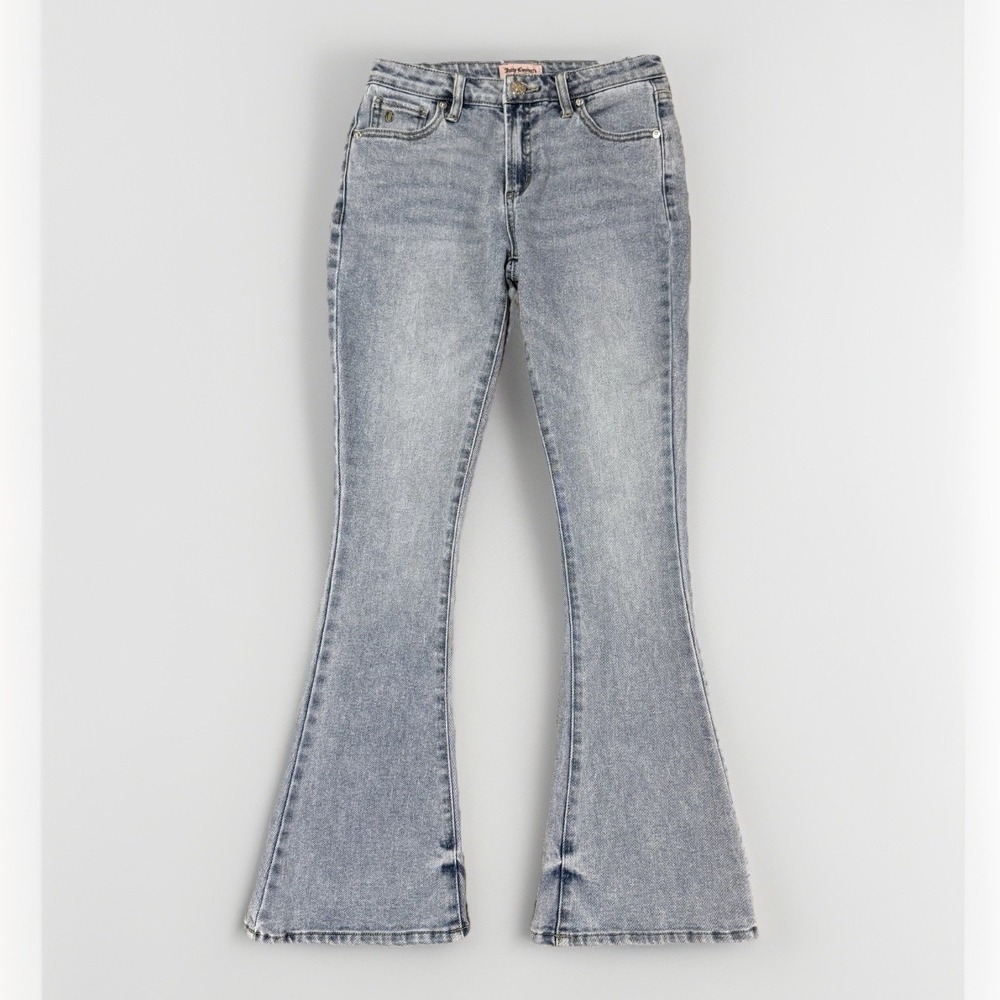 Juicy Couture Women's Y2K Bedazzled Jeans Stretch Size 1/25 Low Rise Flare